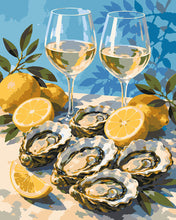 Afbeelding in Gallery-weergave laden, Schilderen op Nummer - Oesters en wijn
