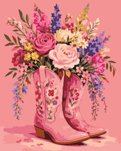 Afbeelding in Gallery-weergave laden, Schilderen op Nummer - Boeket van cowgirllaarzen