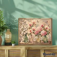 Afbeelding in Gallery-weergave laden, Schilderen op Nummer - Magnolia en vlinders