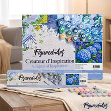 Afbeelding in Gallery-weergave laden, Schilderen op Nummer - Blauwe hortensia