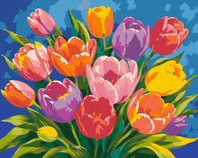 Afbeelding in Gallery-weergave laden, Schilderen op Nummer - Kleurrijk tulpenboeket