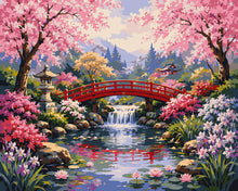 Afbeelding in Gallery-weergave laden, Schilderen op Nummer - Brug in de Japanse tuin