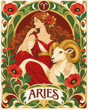 Afbeelding in Gallery-weergave laden, Schilderen op Nummer - Art Nouveau Sterrenbeeld Ram