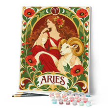 Afbeelding in Gallery-weergave laden, Schilderen op Nummer - Art Nouveau Sterrenbeeld Ram