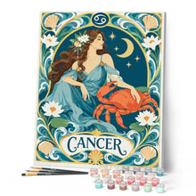 Afbeelding in Gallery-weergave laden, Schilderen op Nummer - Art Nouveau Sterrenbeeld Kreeft