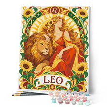 Afbeelding in Gallery-weergave laden, Schilderen op Nummer - Art Nouveau Sterrenbeeld Leeuw