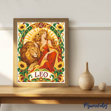 Afbeelding in Gallery-weergave laden, Schilderen op Nummer - Art Nouveau Sterrenbeeld Leeuw