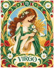 Afbeelding in Gallery-weergave laden, Schilderen op Nummer - Art Nouveau Sterrenbeeld Maagd