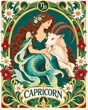 Afbeelding in Gallery-weergave laden, Schilderen op Nummer - Art Nouveau Sterrenbeeld Steenbok