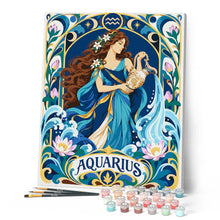 Afbeelding in Gallery-weergave laden, Schilderen op Nummer - Art Nouveau Sterrenbeeld Waterman