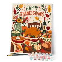 Afbeelding in Gallery-weergave laden, Schilderen op Nummer - Fijne Thanksgiving