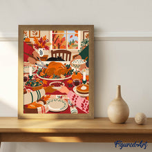 Afbeelding in Gallery-weergave laden, Schilderen op Nummer - Samen voor het Thanksgiving-Diner