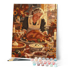 Afbeelding in Gallery-weergave laden, Schilderen op Nummer - Thanksgiving bij Oma