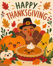 Afbeelding in Gallery-weergave laden, Schilderen op Nummer - Thanksgiving-Vrienden