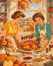 Afbeelding in Gallery-weergave laden, Schilderen op Nummer - Thanksgiving wordt geserveerd