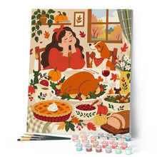 Afbeelding in Gallery-weergave laden, Schilderen op Nummer - Thanksgiving met mijn Beste Vriend