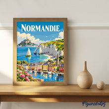 Afbeelding in Gallery-weergave laden, Schilderen op Nummer - Reisposter Lente in Normandië
