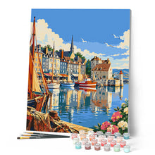 Afbeelding in Gallery-weergave laden, Schilderen op Nummer - Haven van Honfleur, Normandië
