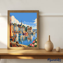 Afbeelding in Gallery-weergave laden, Schilderen op Nummer - Haven van Honfleur, Normandië