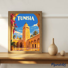 Afbeelding in Gallery-weergave laden, Schilderen op Nummer - Reisposter Tunesië, Al-Zaytuna Moskee
