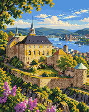 Afbeelding in Gallery-weergave laden, Schilderen op Nummer - Fort Akershus, Oslo, Noorwegen