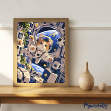 Afbeelding in Gallery-weergave laden, Schilderen op Nummer - Avontuur van de Astronautenkat