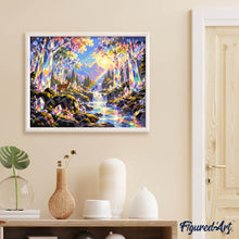 Afbeelding in Gallery-weergave laden, Schilderen op Nummer - Prismatisch Kristalbos