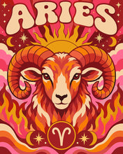Afbeelding in Gallery-weergave laden, Schilderen op Nummer - Retro Sterrenbeeld Ram