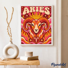 Afbeelding in Gallery-weergave laden, Schilderen op Nummer - Retro Sterrenbeeld Ram