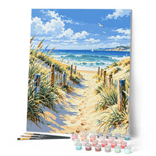Afbeelding in Gallery-weergave laden, Schilderen op Nummer - Zandpad naar het Strand