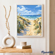 Afbeelding in Gallery-weergave laden, Schilderen op Nummer - Zandpad naar het Strand