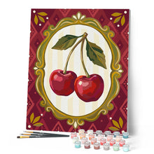 Afbeelding in Gallery-weergave laden, Schilderen op Nummer - Vintage kersencharme