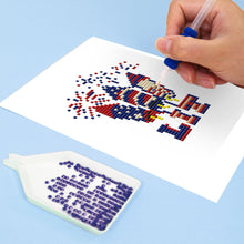 Afbeelding in Gallery-weergave laden, Mini Diamond Painting 15x20cm (4 stuks) - Amerikaanse Geest: Patriottische Pixelkunst