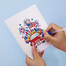 Afbeelding in Gallery-weergave laden, Mini Diamond Painting 15x20cm (4 stuks) - Amerikaanse Geest: Patriottische Pixelkunst