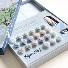 Afbeelding in Gallery-weergave laden, Cadeauset Schilderen op Nummers - Waterverf Parijse Straat