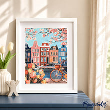 Afbeelding in Gallery-weergave laden, Cadeauset Schilderen op Nummers - Lente in Amsterdam