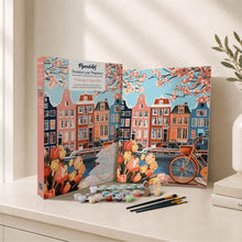 Afbeelding in Gallery-weergave laden, Cadeauset Schilderen op Nummers - Lente in Amsterdam