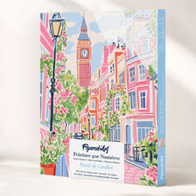 Afbeelding in Gallery-weergave laden, Cadeauset Schilderen op Nummers - Londen in Pasteltinten Figured'Art