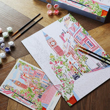 Afbeelding in Gallery-weergave laden, Cadeauset Schilderen op Nummers - Londen in Pasteltinten