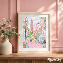 Afbeelding in Gallery-weergave laden, Cadeauset Schilderen op Nummers - Londen in Pasteltinten