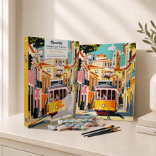 Afbeelding in Gallery-weergave laden, Cadeauset Schilderen op Nummers - Straten van Lissabon