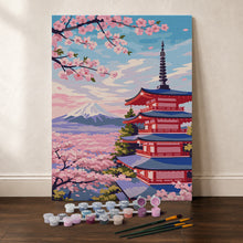 Afbeelding in Gallery-weergave laden, Cadeauset Schilderen op Nummers - Fuji-pagode