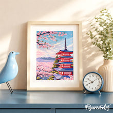 Afbeelding in Gallery-weergave laden, Cadeauset Schilderen op Nummers - Fuji-pagode