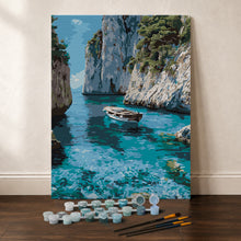 Afbeelding in Gallery-weergave laden, Cadeauset Schilderen op Nummers - Rustige Blauwe Inham