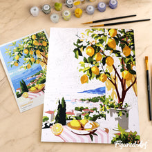 Afbeelding in Gallery-weergave laden, Cadeauset Schilderen op Nummers - Zomerse Citroen
