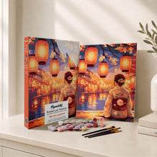 Afbeelding in Gallery-weergave laden, Cadeauset Schilderen op Nummers - Lantaarnfestival