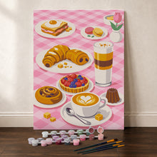 Afbeelding in Gallery-weergave laden, Cadeauset Schilderen op Nummers - Zoet Ontbijt