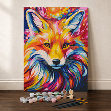 Afbeelding in Gallery-weergave laden, Cadeauset Schilderen op Nummers - Kleurrijke Abstracte Vos