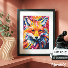 Afbeelding in Gallery-weergave laden, Cadeauset Schilderen op Nummers - Kleurrijke Abstracte Vos