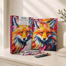 Afbeelding in Gallery-weergave laden, Cadeauset Schilderen op Nummers - Kleurrijke Abstracte Vos
